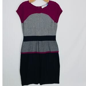 Sparrow by Anthropologie Color Block Dress - Women's Size M - Soft, Peplum Style